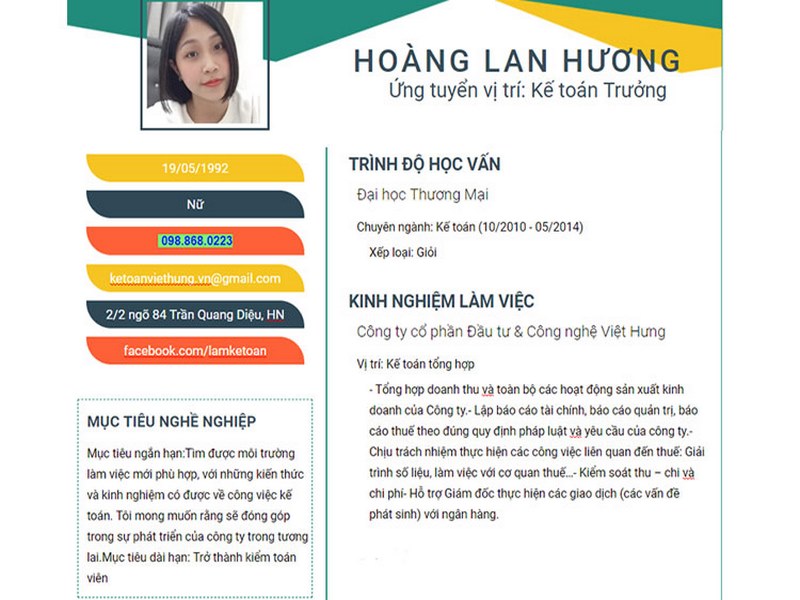 CV xin việc nên đưa những thông tin quan trọng lên đầu tiên